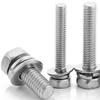 Никелированный шестигранный комбинированный болт с крестообразным шлицем (М3-М8)