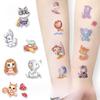 Ruikalong Waterproof Glitter Animal Ocean Children's Tattoo Stickers