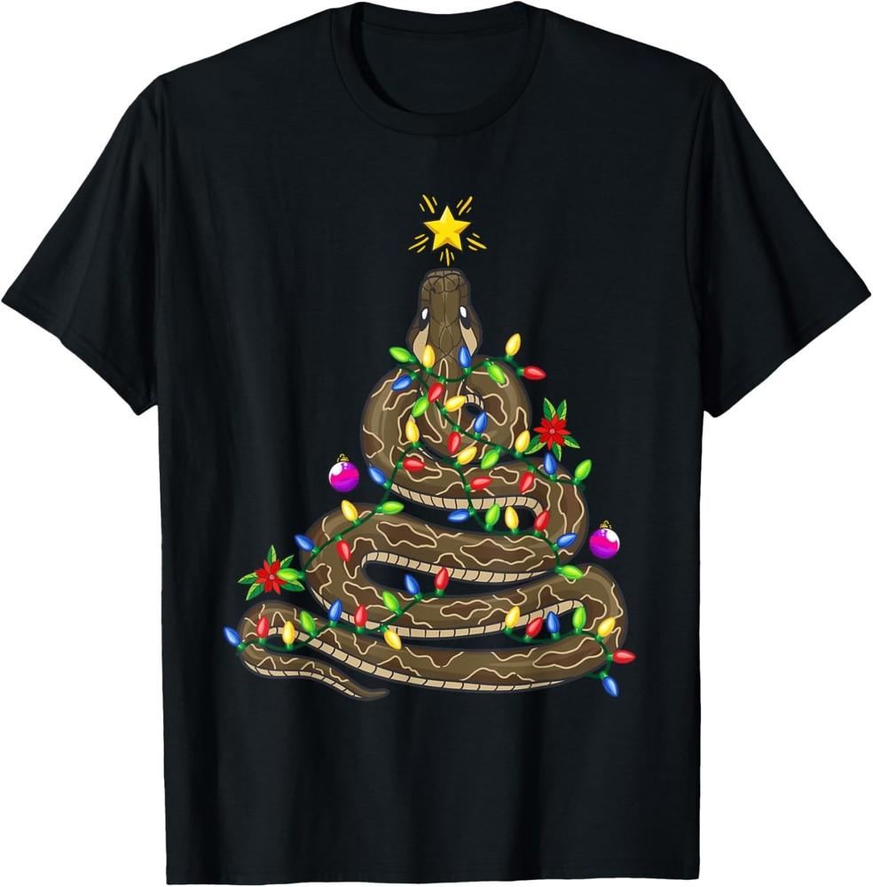 Python Christmas Tree Snake Animal T-Shirt