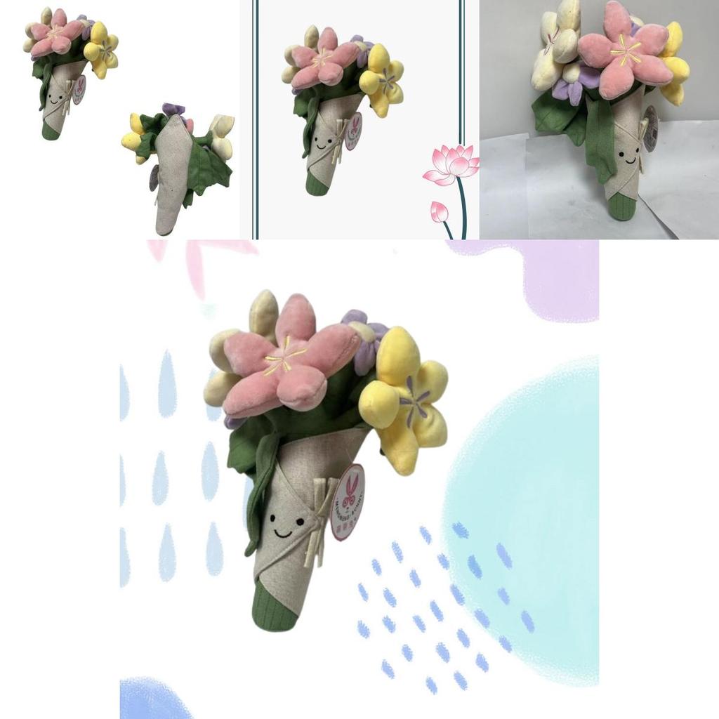 Очаровательная цветочная плюшевая кукла, мягкая короткошерстная плюшевая игрушка, фигурка, 16 дюймов