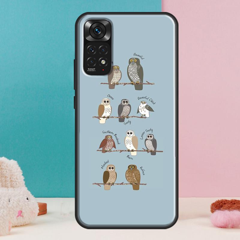 Модный Мультяшный Чехол-Сова Для Xiaomi Redmi Note 14 13 12 Pro 11 9 10 9S 10S 11S 12S Redmi 14C 13C 10C 12C Чехол