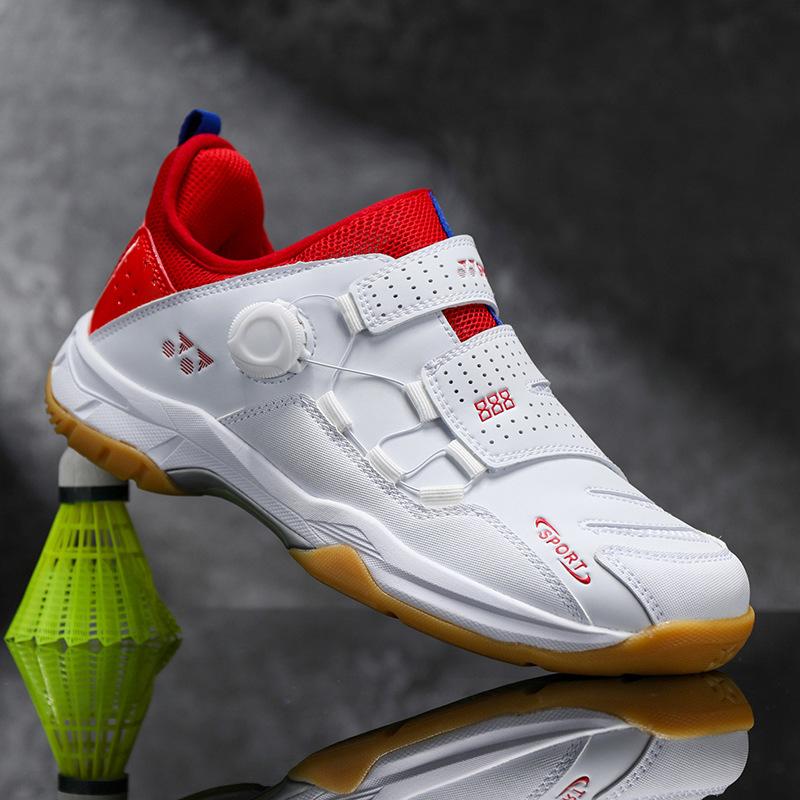 Badminton Shoes New Professional Competition Shoes, Light and Breathable Double Rotating Buckle High-quality Sports Shoes