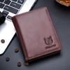 Leather Wallet Large Capacity Wallet Credit Card Holder for Men with 15 Card Slots