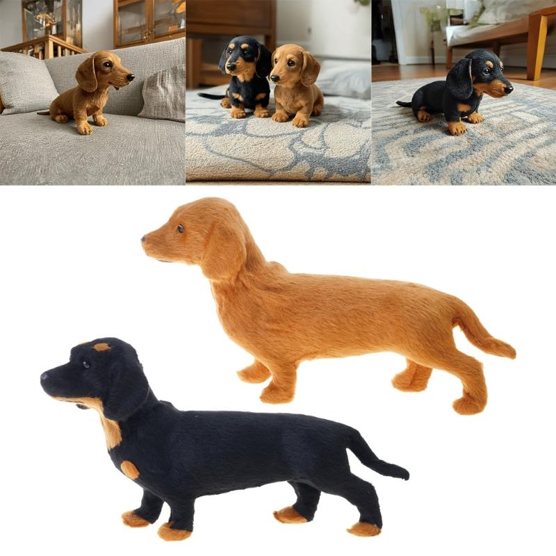 Festival Sausage Dog Plush Stuffed Animal For Holiday Decorations Birthday Party Supplies Handmade Accessory