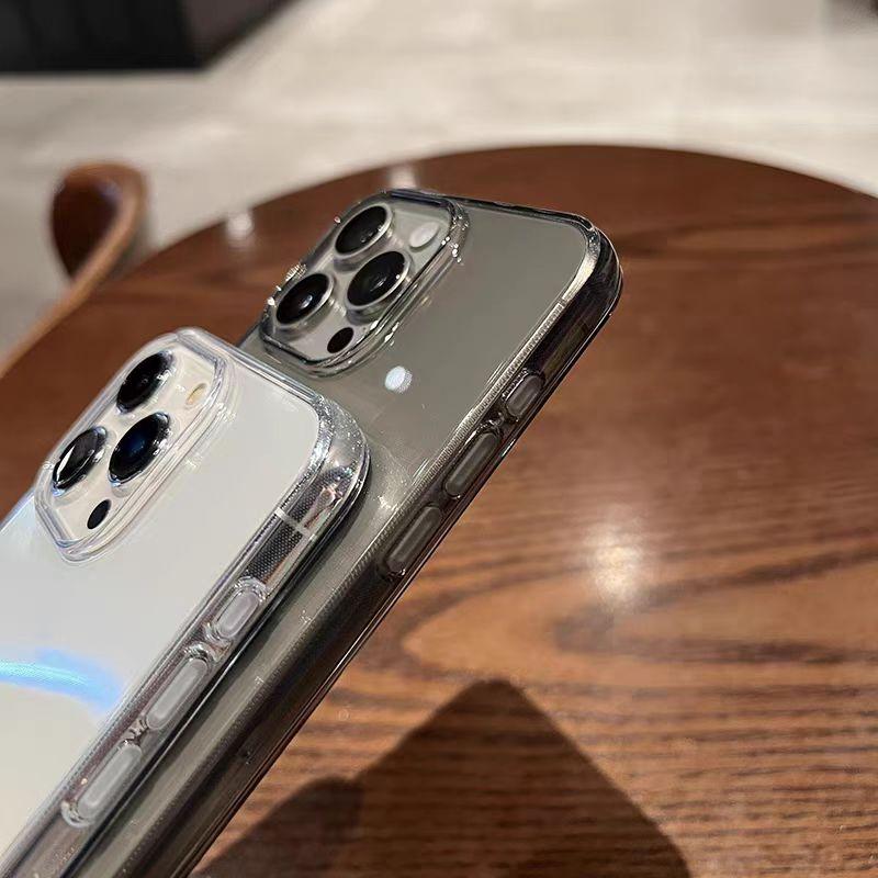 Прозрачный Черный Прозрачный Чехол Для iPhone 16 16E 15 14 13 12 11 Pro XS Max X XR SE 2 3 7 8 Plus Mini Ультратонкий Силиконовый Мягкий Чехол