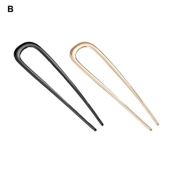 1/2/3 шт U-образная вилка для волос легкая противоскользящая длинная толстая палочка для волос металлическая