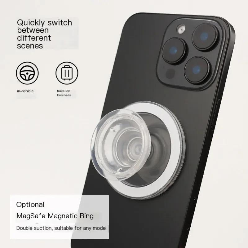 Магнитный безопасный кольцевой держатель-подставка с расширением, складной держатель-сокет для мобильного телефона, карманная подставка для iPhone Mac Samsung Xiaomi