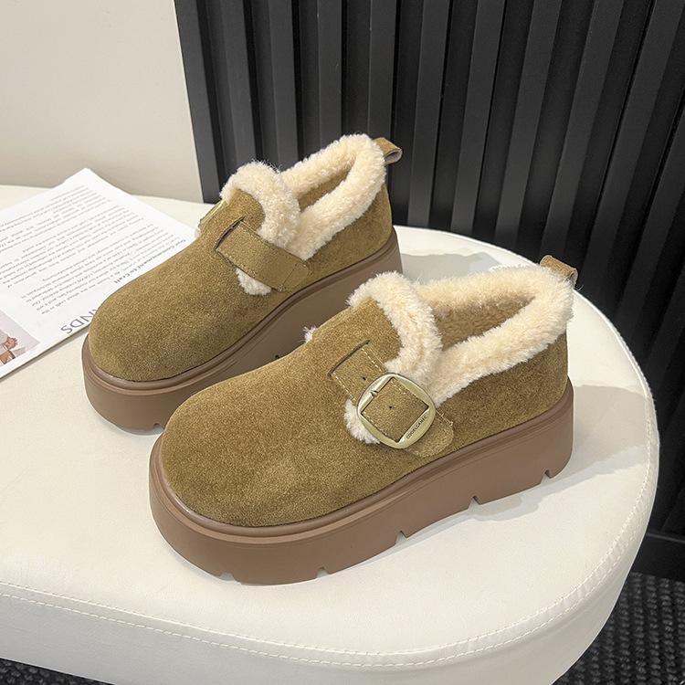 Женские зимние модные легкие теплые нескользящие повседневные кроссовки на толстой подошве, ботинки из хлопка