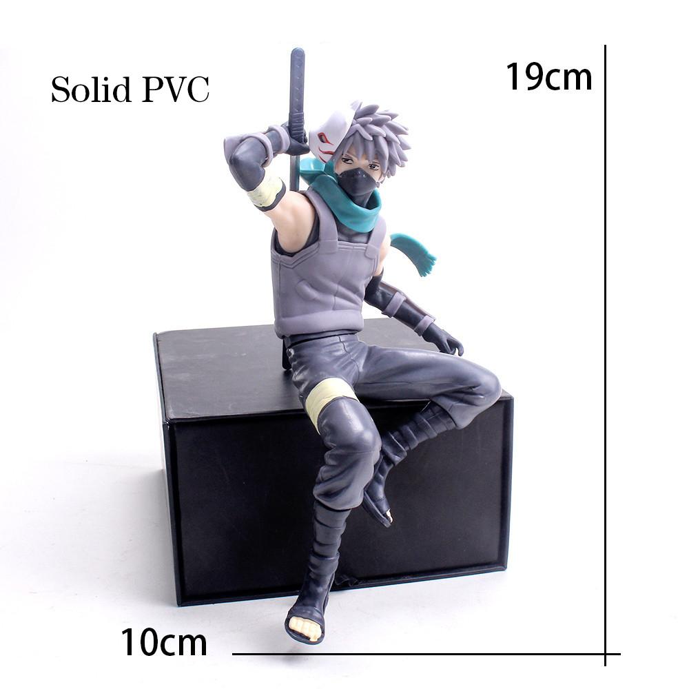Anime Naruto Action Figure Kakashi Model Toys Cartoon Solid PVC Statue Collection Doll Car Decoration Boys Birthday Gifts