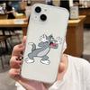 Чехол S-4 Tom and Jerry для iPhone 11 12 13 14 15 16 Pro Max Redmi A3 9A 9C 10A 10C 13C Note 9 11 Samsung S24 S21 S20 Ultra Plus A04S A05S