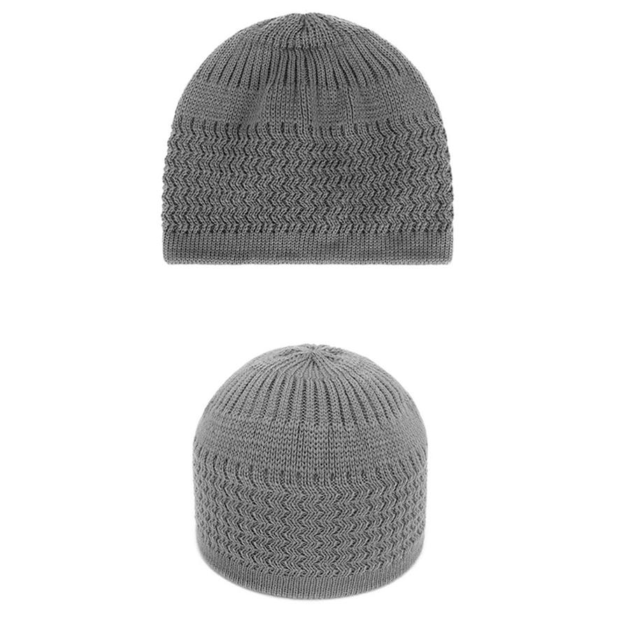 Осенние и зимние шапки Вязаные шапки Мужские и женские волнистые жаккардовые шапки с нейтральным куполом Теплые шерстяные носки