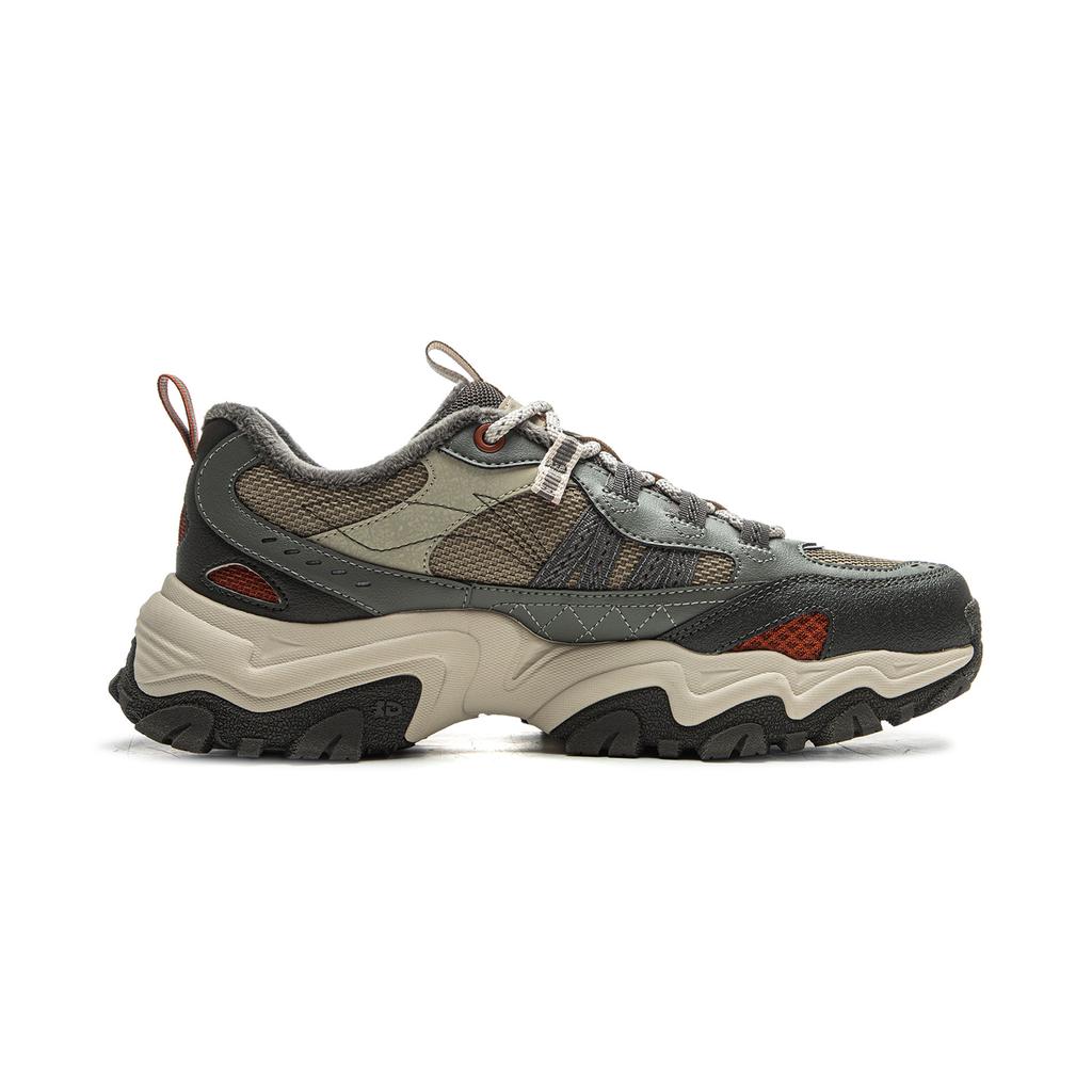 Li Ning Mountain Trek WNTR LOW Амортизация Устойчивость к истиранию Дышащие Низкие Повседневная Обувь Мужская Серая AGLV167-2