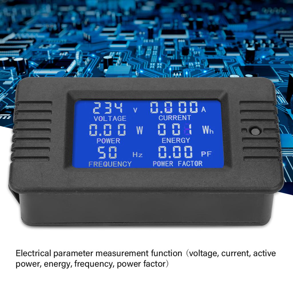 PEACEFAIR PZEM 020 AC Multifunction Digital Meter Power Energy Voltage Current Tester 10A