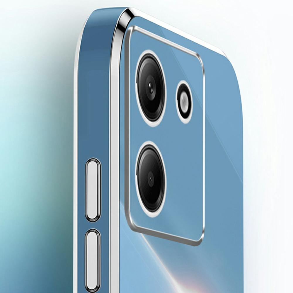 XINLI Чехол для Xiaomi Poco M7 Pro 5G, ТПУ чехол для телефона с гальванизированной рамкой