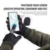 Winter Men's Outdoor Sports Warm Black Gloves Touch Screen Waterproof Skiing Full Finger Gloves Motorcycle Riding Skiing Gloves