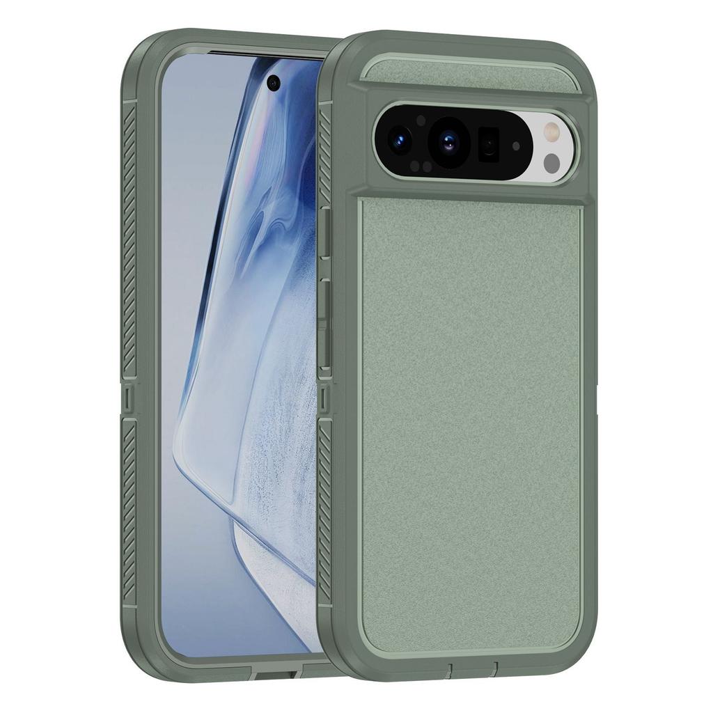 Чехол для телефона Pixel 9 Pro с тройной защитой: три в одном, полностью закрытые края, защита от падений, пыленепроницаемое отверстие, чехол для телефона с тройной защитой