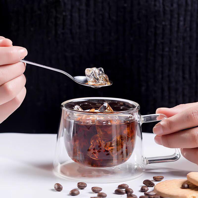 Xiyao High Borosilicate Double Wall Glass Mug with Handle