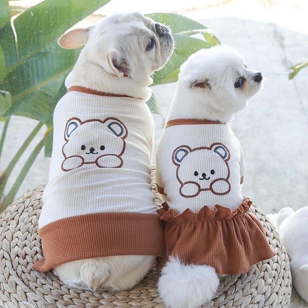 French Bulldog For Small Medium Dogs T-Shirt Dog Dress Pet Lovers' Clothes Pet Skirts Cats Shirt
