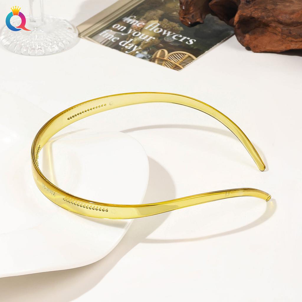 Нескользящая зубчатая повязка на голову с нажимом на волосы, челка, сломанная повязка на голову, простая черная коричневая повязка на голову для женщин