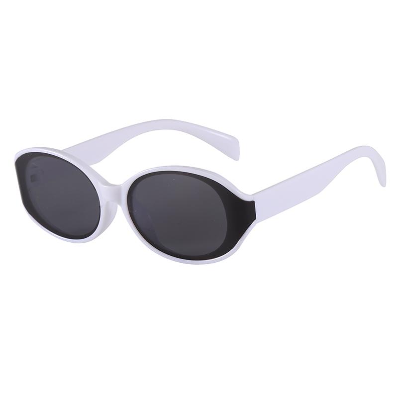 Children's Oval Fashion Trend Boy Girl Sunglasses Korean Version Simple Lightweight Outdoor Sunshade Sunscreen Glasses