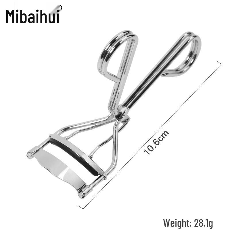 Heart-Shaped Wide-Angle Eyelash Curler with Comb - Makeup Tool for Curling False Lashes