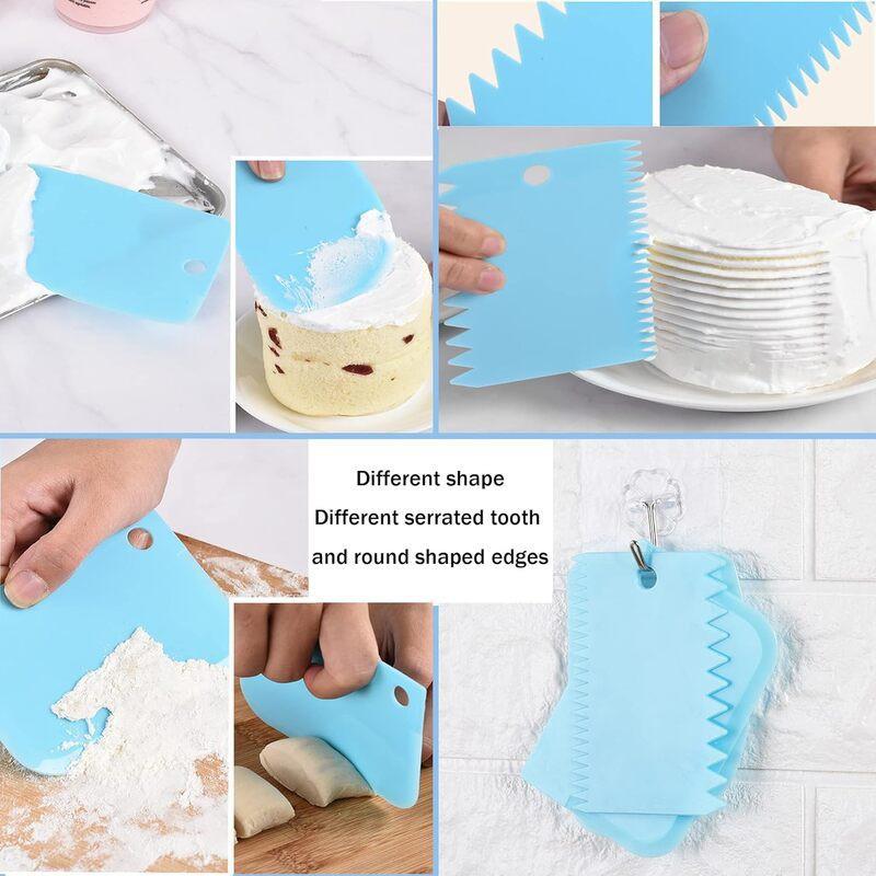 50-Piece Piping Tip Set Cake Decorating Pastry Bags With TPU Couplers Stainless Steel PP Tips Cupcakes Cookies Cream