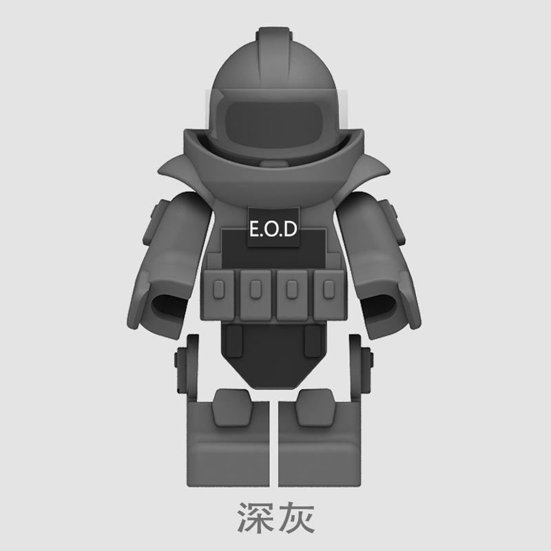 World War Ii Building Block Doll Military Toy Accessories Parachute Weapon Piece Equipment