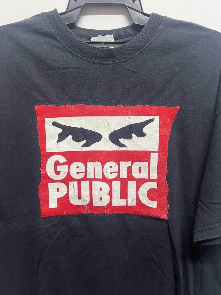 Винтажная футболка 90-х General Public New Wave Дэйв Уэйлинг Группа Унисекс Футболка LI1757 Унисекс Футболка