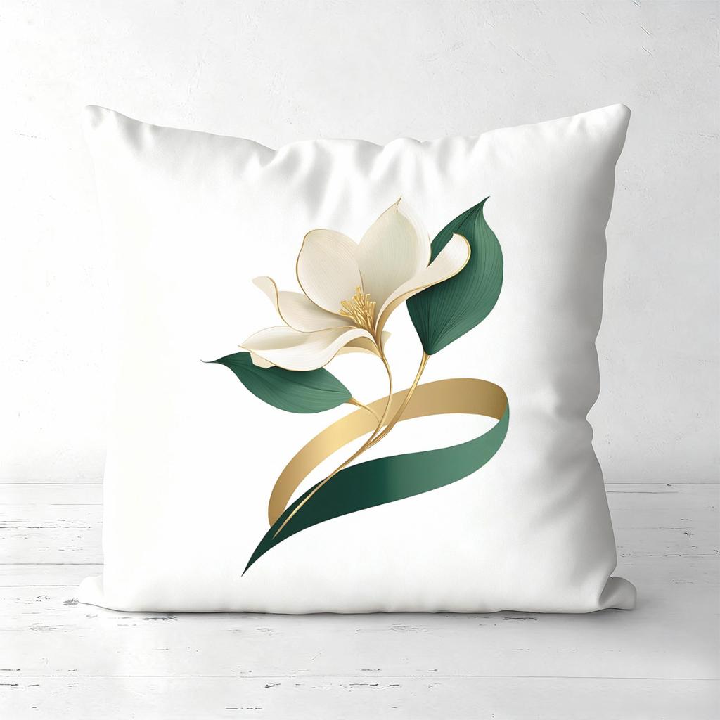 Floral Patterned Throw Pillows For Home Decor Polyester pillowcase, sofa decorative cushion cov Headboard Pillow