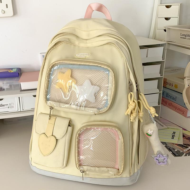 Children's Schoolbag, Girls, Primary School Students, Junior High School Students, Large-capacity Two-piece Backpack