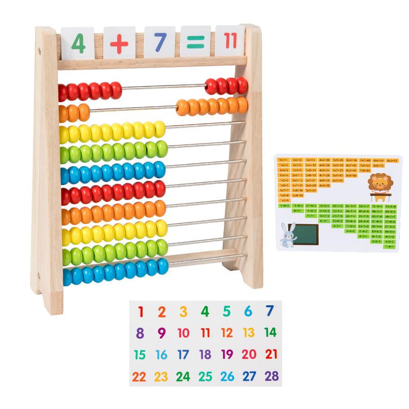 Pupils Learn Multiplication Formula Counter Children's Ten-gear Computing Rack Bead Arithmetic Rack Mathematical Operation Educational Aware