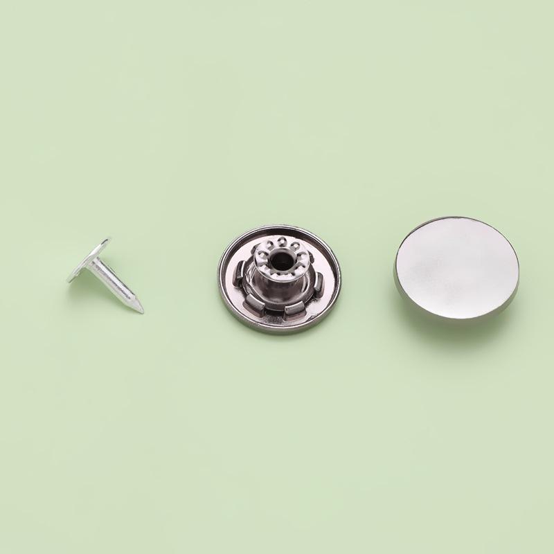 Сплавные плоские пуговицы-клепки для одежды, обуви, сумок, шляп - круглые украшения-шипы