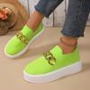2024 New Ladies Shoes Hot Sale Slip On Women's Vulcanize Shoes Autumn Breathable Mesh Solid Casual Comfortable Plus Size Shoes