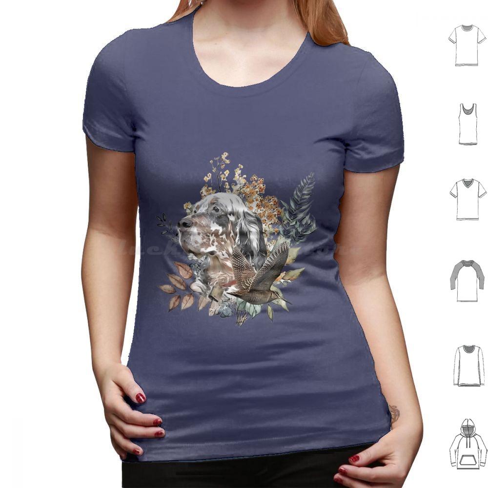 English Setter Woodcock Hunting Art T Shirt 6xl Cotton Cool Tee English Setter Woodcock Hunting Hunting Hunting Art Bird