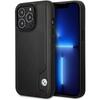 Etui do iPhone 14 Pro Max BMW Hardcase Skórzane Czarne
