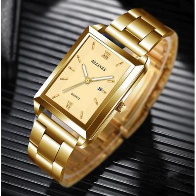 Коллекция Golden Watch Мужские роскошные золотые наручные часы 4