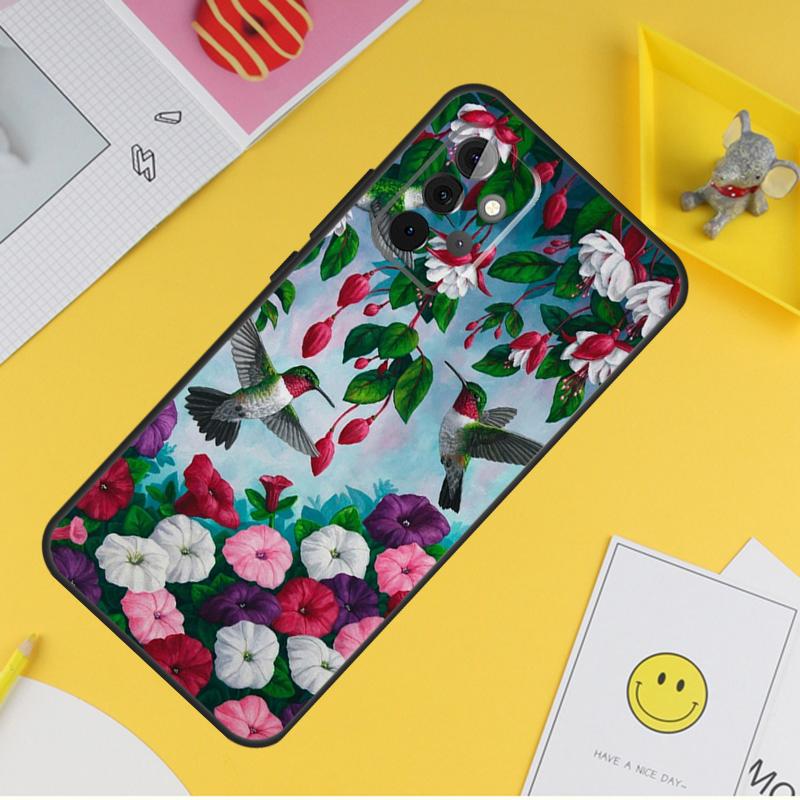 Чехол для телефона с изображением колибри для Samsung Galaxy A53 A33 A13 A12 A32 A52 A14 A34 A54 A15 A25 A35 A55 A71 A51