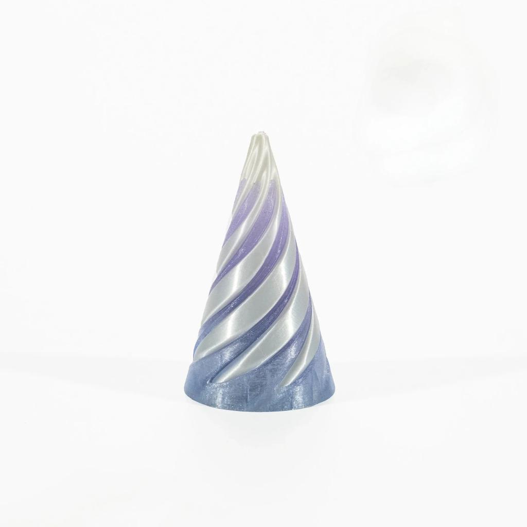 2025 3D Printed Spiral Cone Toy Impossible Pyramid Passthrough Sculpture Pass Through Pyramid Toy Mini Vortex Thread Illusion