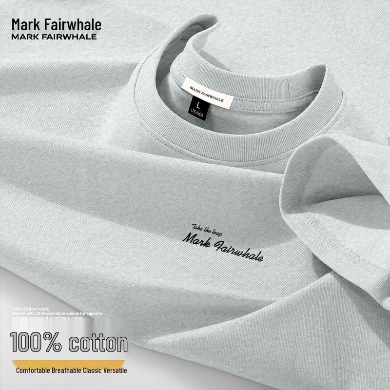 Mark Fairwhale Мужская хлопковая футболка с коротким рукавом