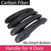 Автомобильная черная дверная ручка из углеродного волокна, внешняя крышка для Renault Arkana Samsung XM3 Megane Conquest ~ Автомобильные аксессуары
