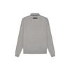 Fear of God Essentials 1977 Collection SS22 Knit Long Sleeve Polo Men Tops Dark-Oatmeal FOG-SS22-058