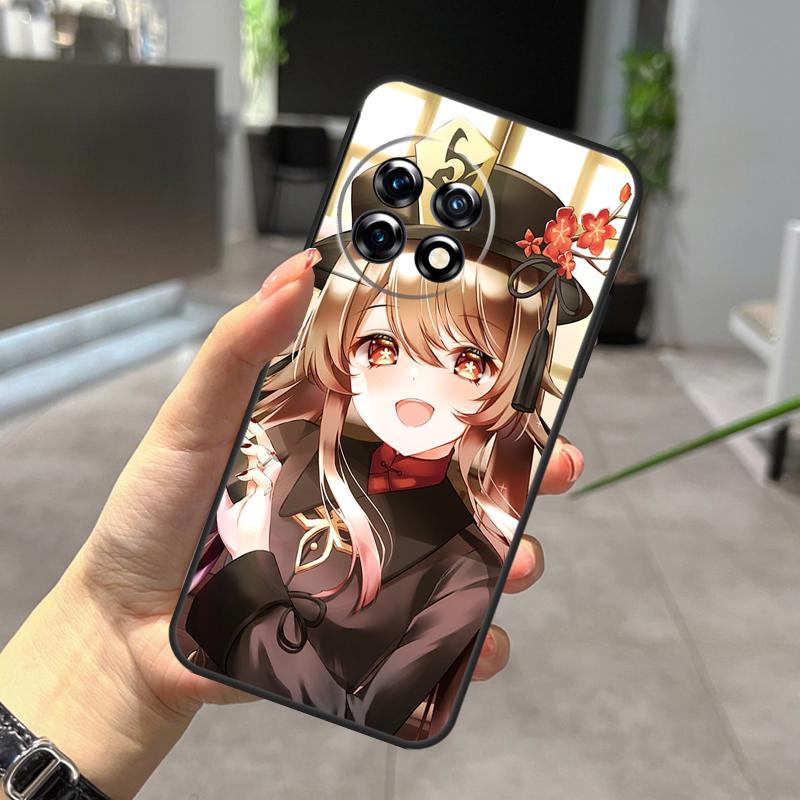 Чехол Genshin Impact Zhongli Hutao для OnePlus 11 8 9 10 Pro 8T 9RT 10R 10T 11R Nord CE 2 Lite 2T N10 N20 Ace Pro