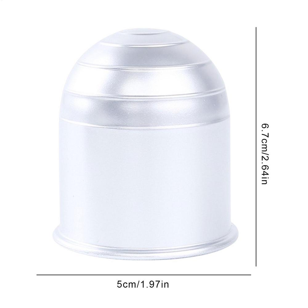 Universal 50mm Trailer Accessories Black Trailer Ball Cover Tow Bar Ball Cover Cap Hitch Protection Car Styling