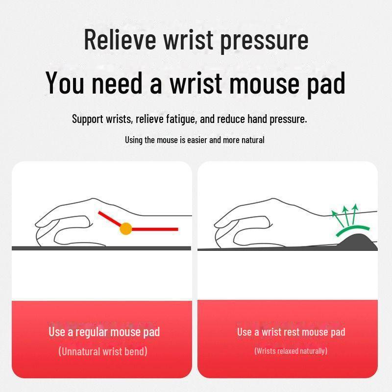 EVA Office Mouse Pad with Thickened Sponge Wrist Support, Dirt-Resistant and Comfortable