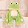 Wulula Peek-a-Boo Frog Plush Toy, Cute Stuffed Animal Dolls Rabbit Panda Dinosaur Shiba Inu Series, Kids Birthday Gift