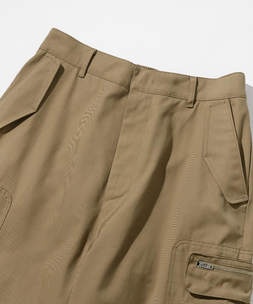 INTEMPOMOOD Out Pocket Cargo Pants_Camel Beige