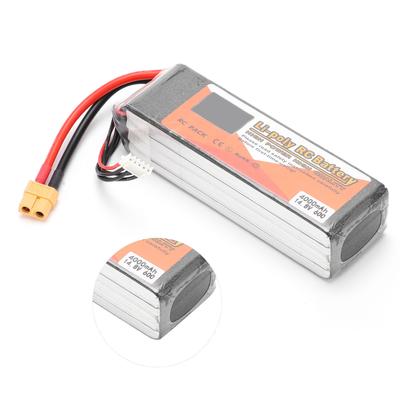 14,8 В 4000 мАч 4S 60C Lipo аккумулятор с разъемом XT60 RC аккумулятор для RC автомобилей, лодок, вертолетов, дронов