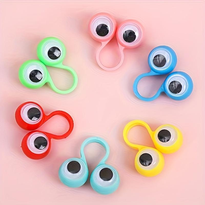 12pcs Interactive Wiggling Eyes,Big Eye Rings, Eyeball Finger Puppets,Enhance Imagination,Party Favors,for Christmas,Halloween