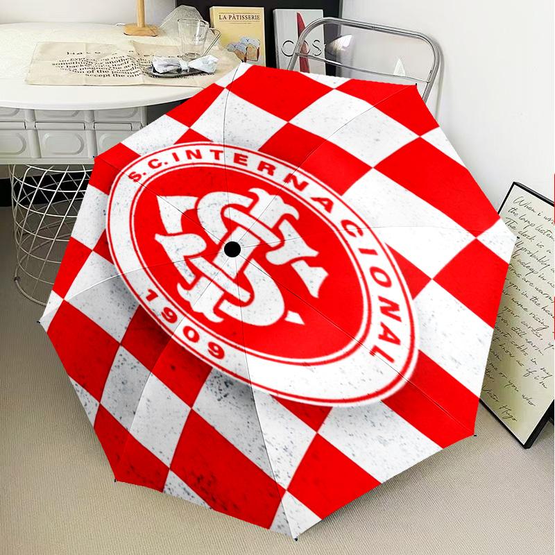 1PC SC Internacional1 Printed Umbrella Folding umbrella, automatic umbrella 8-Frame for Travel, camping Fan gifts Christmas Gifts