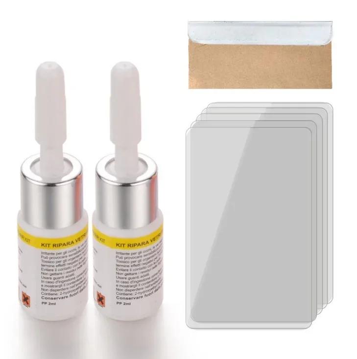 Автомобильный набор для самостоятельного ремонта трещин лобового стекла, улучшенная жидкость для ремонта автостекла, средство для восстановления царапин и трещин на автостекле, автомобильные аксессуары
